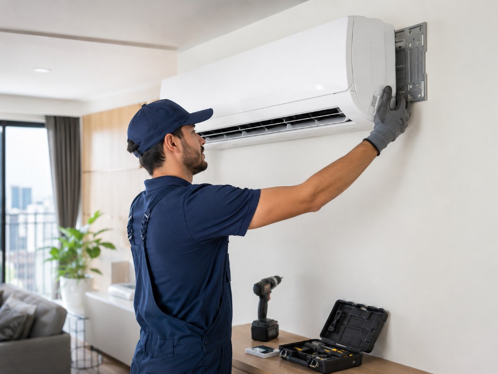 Professional air conditioner installation
